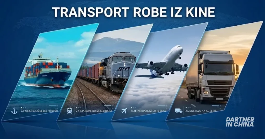 Transport robe iz Kine